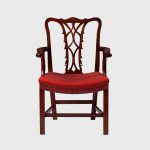 Classic Irish Chippendale elbow chair