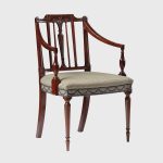 classic prince of wales feather elbow chair