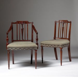 Classic Prince Of Wales Feather Elbow Chair - Classic Chair