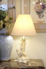 Carved Rooster table lamp