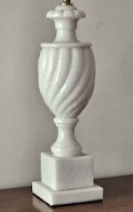 Fluted Marble table lamp