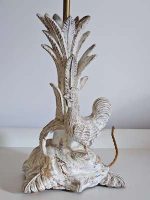 Carved Rooster table lamp